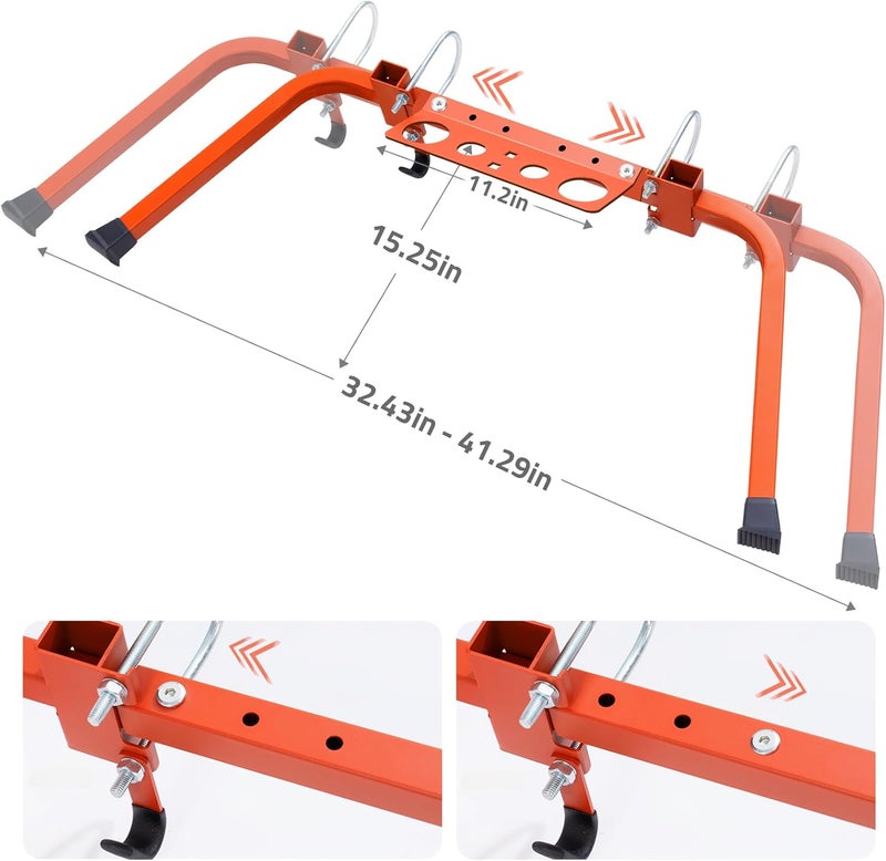 scoopify Ladder Stabilizer with Tool Tray & Hook - Heavy Duty Roof Gutter Guard, Universal Ladder Stabilizer for Gutters/Windows, Safe Stabilizer for All Ladder Types - Image 3